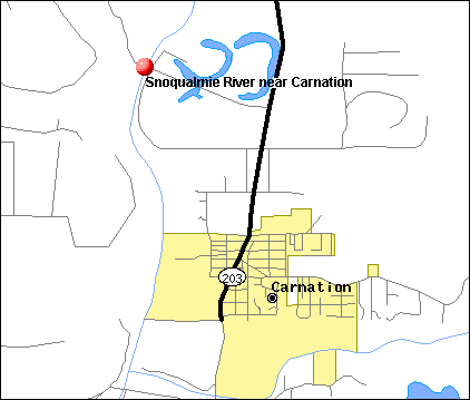 Snoqualmie River near Carnation location map